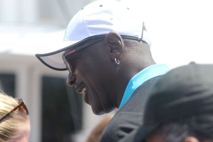 Michael Jordan in 2020 at the Big Rock Blue Marlin Tournament in Morehead City, North Carolina.
